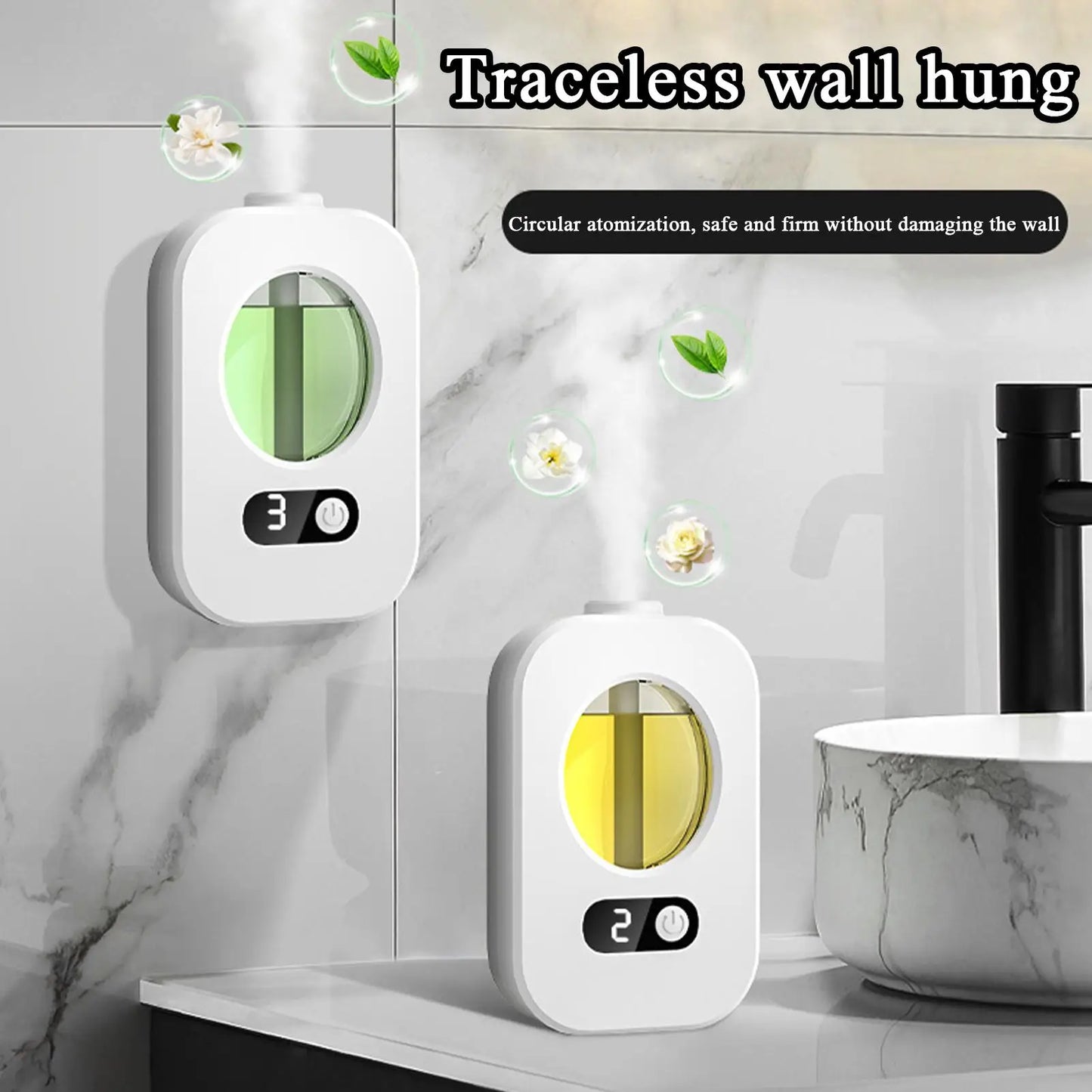 Automatic aromatherapy device toilet home air freshener aromatherapy machine essential oil diffuser rechargeable humidifier